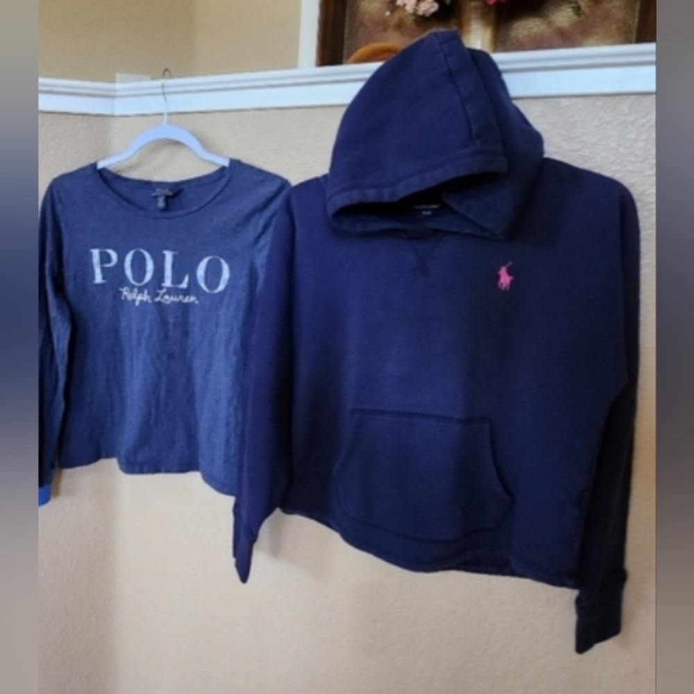 Bundle of 2 Ralph Lauren Sweatshirts kids size M/L/XL